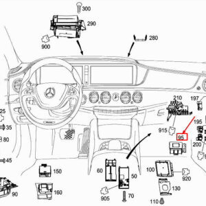 MERCEDES-BENZ S W222 Drivetrain Control Unit A2229004306 ORIGINAL