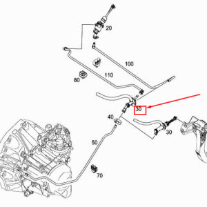 MERCEDES-BENZ CITAN W415 Master Cylinder Hydraulic Line A4152900613 ORIGINAL