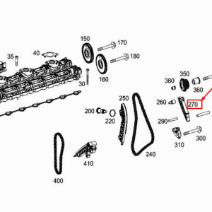 MERCEDES-BENZ S W222 Engine Chain Sliding Rail A6560500401 ORIGINAL