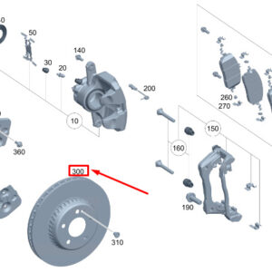 MERCEDES-BENZ C S206 Front Brake Disc A2064211400 ORIGINAL