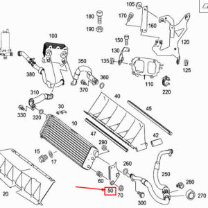 MERCEDES-BENZ R W251 Radiator Bracket A1645011120 ORIGINAL
