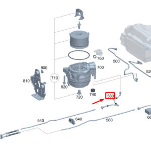MERCEDES-BENZ C S206 Fuel Feed Line A2064700903 ORIGINAL