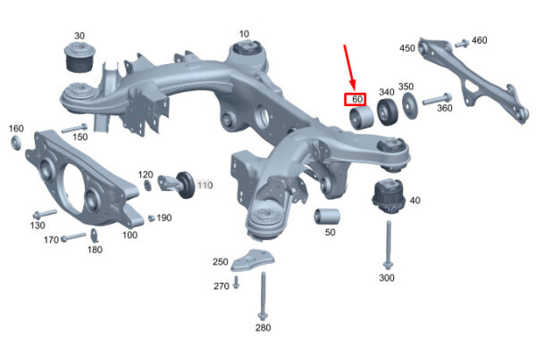 MERCEDES-BENZ C S206 Rear Axle Differential Bearing A2233510900 ORIGINAL