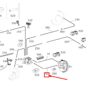 MERCEDES-BENZ AMG GT X290 Brake Line LHD A2904203800 ORIGINAL