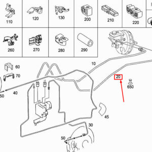 MERCEDES-BENZ R W251 Brake Line A2514201926 ORIGINAL