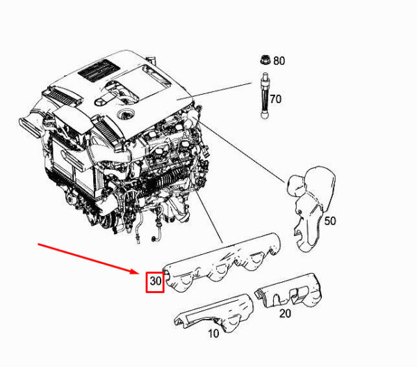 MERCEDES-BENZ E W213 Right Engine Rail Soundproofing A1772260500 ORIGINAL