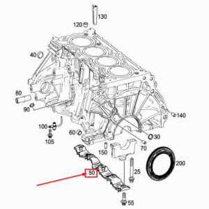MERCEDES-BENZ A W177 Engine Bearing Bridge A2820340108 ORIGINAL