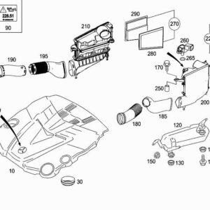 MERCEDES-BENZ R W251 Damper Filter Bracket A6420903741 ORIGINAL