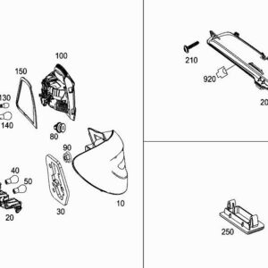 MERCEDES-BENZ B W246 Rear Right Taillight Bulb Mount A2468201177 ORIGINAL