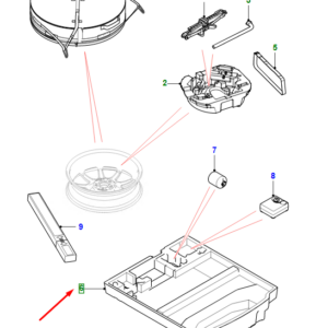 JAGUAR I-PACE X590 Stowage CompartmentT4K1111 ORIGINAL