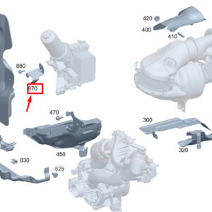 MERCEDES-BENZ C S206 Engine Oil Filter Housing Holder A2541810200 ORIGINAL