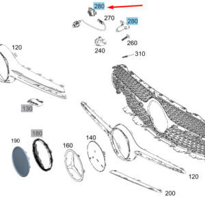 MERCEDES-BENZ CLS C257 Front Camera Bracket A2578856400 ORIGINAL