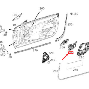 MERCEDES-BENZ E C238 Front Right Door Reinforcement Bar A2387224000 ORIGINAL