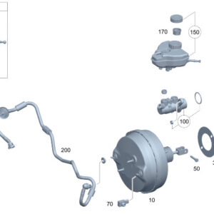 MERCEDES-BENZ AMG GT X290 Brake Booster Vacuum Line A2054302500 ORIGINAL
