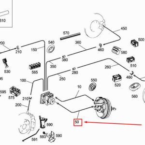 MERCEDES-BENZ C Coupe C205 Brake Line A2054200700 ORIGINAL
