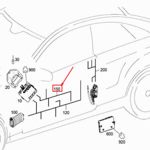 MERCEDES-BENZ E Coupe C207 Front Door Wiring Harness A2074406034 ORIGINAL