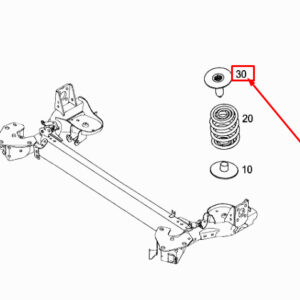 MERCEDES-BENZ CITAN W415 Rear Coil Spring Retainer A4153520200 ORIGINAL