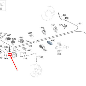 MERCEDES-BENZ SPRINTER 907 Brake Line A9074200300 ORIGINAL