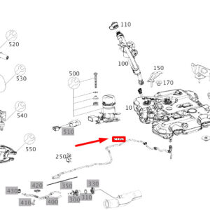 MERCEDES-BENZ S W222 Adblue Tank Additive Line A2224708001 ORIGINAL