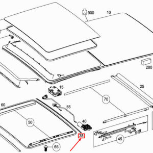 MERCEDES-BENZ VITO W447 Sliding Sunroof Seal A4477820300 ORIGINAL