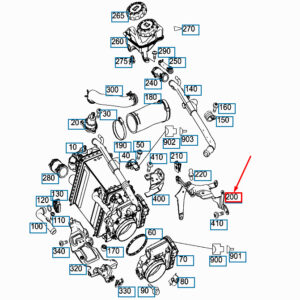 MERCEDES-BENZ C W205 Left Intercooler Bracket A1770904500 ORIGINAL