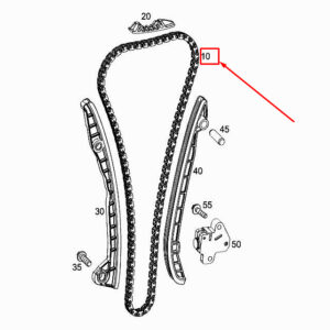 MERCEDES-BENZ A W177 Engine Tooth Chain A2829930078 ORIGINAL