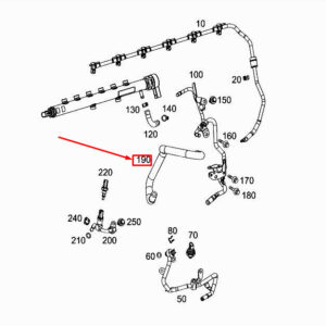MERCEDES-BENZ S W222 Fuel Hose A6560700700 ORIGINAL