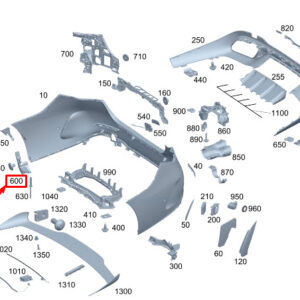 MERCEDES-BENZ C W206 Rear Left Lower Cover A2068851903 ORIGINAL