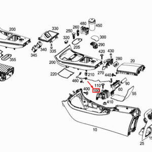 MERCEDES-BENZ A W177 Central Console Bracket A1776833700 ORIGINAL