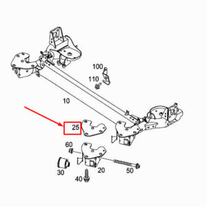 MERCEDES-BENZ CITAN W415 Rear Axle Mounting Plate A4153520500 ORIGINAL