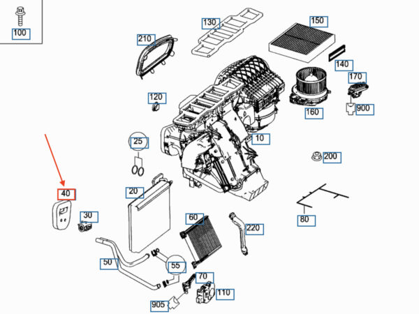 MERCEDES-BENZ GL X166 A/C Expansion Valve Seal LHD A166835039864 ORIGINAL