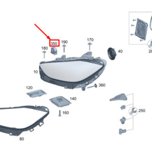 MERCEDES-BENZ C W206 Headlight Fan A2239069102 ORIGINAL