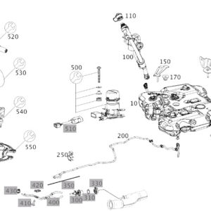 MERCEDES-BENZ S W222 Adblue Tank Mounting Bracket A2224710441 ORIGINAL
