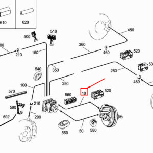 MERCEDES-BENZ CLS C257 Brake Line A2134200126 ORIGINAL
