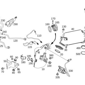MERCEDES-BENZ GLE W167 Exhaust Gas Line A6541410104 ORIGINAL