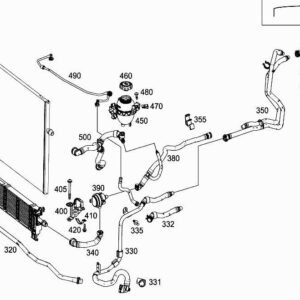 MERCEDES-BENZ CLS C257 Engine Coolant Return Hose A2385019900 ORIGINAL