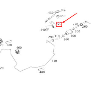 MERCEDES-BENZ CLA C117 Fuel Pump Bracket LHD A2464760000 ORIGINAL
