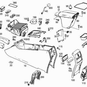 MERCEDES-BENZ ML W166 Rear Stowage Tray Insert A1666831094 ORIGINAL