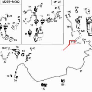MERCEDES-BENZ S W222 Fuel Hose A2224761326 ORIGINAL