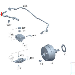 MERCEDES-BENZ GLS X167 Brake Booster Vacuum Line A1674304300 ORIGINAL