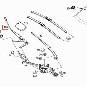MERCEDES-BENZ B W246 Front Right Wiper Arm A2468202000 ORIGINAL