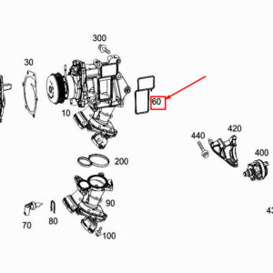 MERCEDES-BENZ S W222 Engine Water Pump Molded Seal A6562010080 ORIGINAL