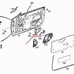 MERCEDES-BENZ C Coupe C205 Front Left Door Reinforcement A2057223900 ORIGINAL
