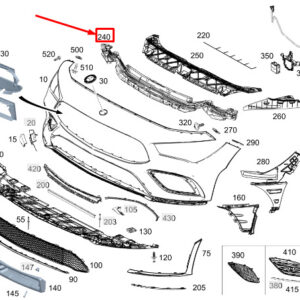 MERCEDES-BENZ CLA C118 Front Bumper Impact Absorber A1188805902 ORIGINAL
