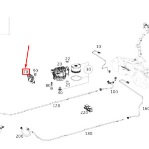 MERCEDES-BENZ E C238 Fuel Filter Bracket A6540780041 ORIGINAL