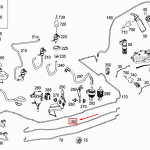 MERCEDES-BENZ R W251 Fuel Return Line A2514704064 ORIGINAL