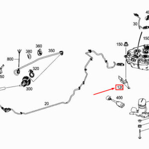 MERCEDES-BENZ E Cabrio A207 Front Additive Tank Bracket A2074710141 ORIGINAL