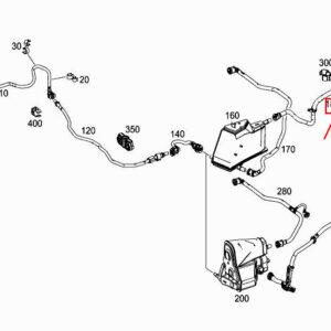 MERCEDES-BENZ A W177 Activated Charcoal Filter Vent Line A2474700700 ORIGINAL
