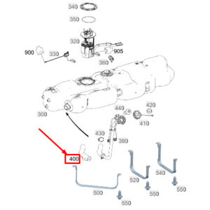 MERCEDES-BENZ SPRINTER 907 Fuel Bleed Line A9074707901 ORIGINAL