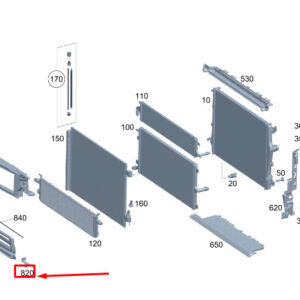 MERCEDES-BENZ C S206 Left Engine Air Duct Holder A2065000900 ORIGINAL